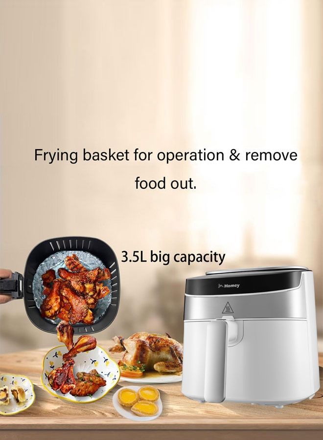 هومي مقلاة هومي الهوائية تمتعي بخيراتها الصحية ذات اللون البني الذهبي مع أقل قدر من الزيت وأقصى قدر من النكهة - مثالية للوجبات السريعة والسهلة  - Image 5