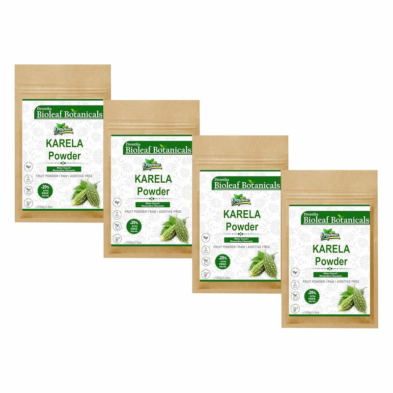 Drontika Wild & Pure مسحوق كاريلا من بيوليف بوتانيكالز - القرع المر - مومورديكا شارانتيا 100% طبيعي يدعم إدارة مستوى السكر في الدم والهضم والتخلص من السموم - عشبة أيورفيدية خالية من المواد الكيميائية 400 جرام - Image 1