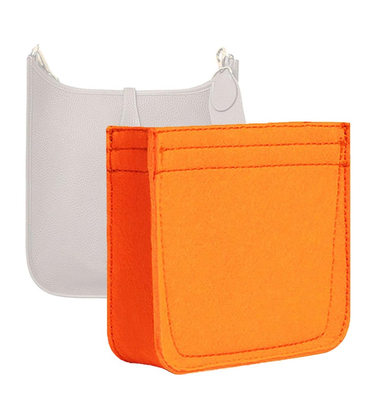 Lckaey Felt Organizer- for Evelyne 16 Bags Insert- Handbag insert Purse-1003Orange-S - Image 1