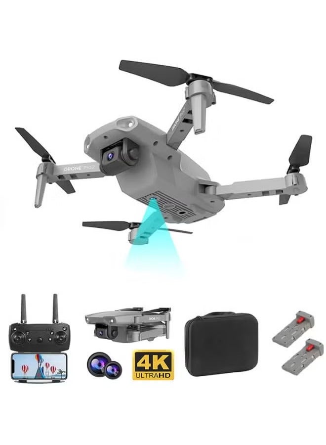 JAJEEK طائرة E99 PRO بدون طيار - احترافية بدقة 4K HD وكاميرتين مزدوجتين، تجنب تلقائي للعقبات، تصميم قابل للطي، تثبيت الارتفاع، ميني هليكوبتر للتصوير الجوي والمغامرات - الطائرة المثالية للمبتدئين والمحترفين في الإمارات - Image 1