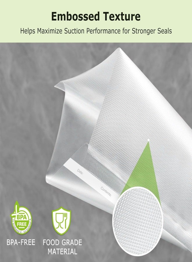 Bonsenkitchen Vacuum Sealer Rolls Bags, 6 Pack 3 Rolls 11" x 16' + 3 Rolls 8" x 16',Commercial Grade, Heavy Duty, BPA Free, Food Storage Bags - Image 3