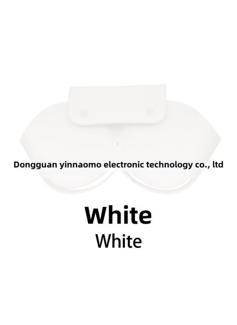 Applicable To Apple AirPods Max Headset Protective Cover Silicone Storage Bag Drop-resistant Dustproof Sleep Headset-Color:White-Model:Silicone Storage Bag