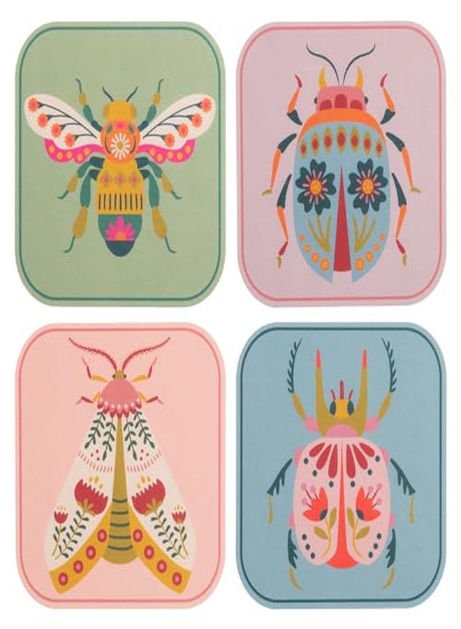 Karma, Paper Coasters 8-Pack, Cocktail Paper Coasters in 4 Different Designs, Disposable Elegant Paper Coasters for Tea Party Baby Shower Bridal Shower Birthday Wedding, Bugs - Image 5