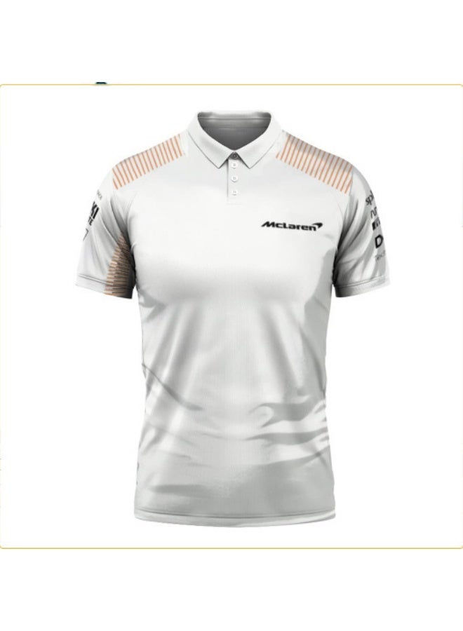 McLaren Men's Loose Short-Sleeve Polo Shirt