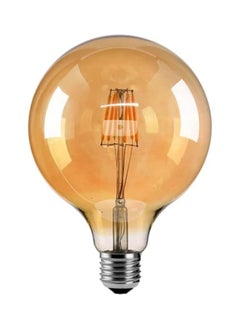 HUA QIANG WANG Vintage E27 Edison Bulbs LED Light Bulbs 60W Equivalent,2200K Warm White,Antique Amber Glass Decorative Bulbs,G125 6W LED Filament Bulb,Yellow Light  - Image 1
