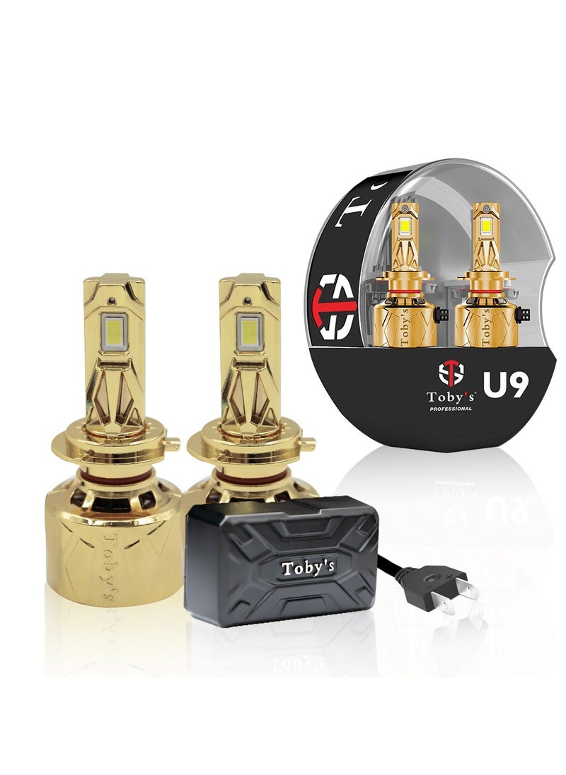 Toby's Toby's U9 Bulbs, 2024 Upgraded 200W 20000LM Lighting Bulb with fan, 6500K Cool IP68 Waterproof, Pack of (H7)  - Image 1