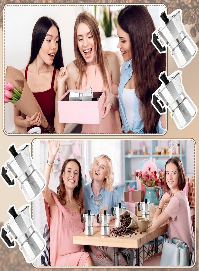 Suttmin 4 Pcs Stovetop Espresso Maker Bulk (1 Cup 50 Ml), a Baby Is Brewing Coffee Baby Shower Favors Wedding Guest Party Favors Babys Shower Gifts for Italian and Cuban Coffee Maker Cafeteras Moka Pot - Image 4
