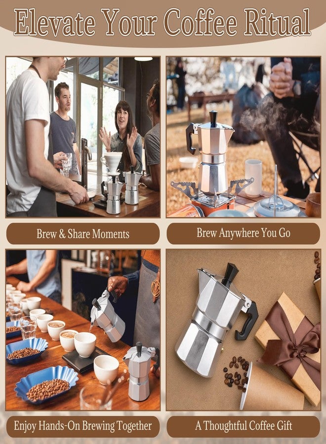 Suttmin 4 Pcs Stovetop Espresso Maker Bulk (1 Cup 50 Ml), a Baby Is Brewing Coffee Baby Shower Favors Wedding Guest Party Favors Babys Shower Gifts for Italian and Cuban Coffee Maker Cafeteras Moka Pot - Image 5