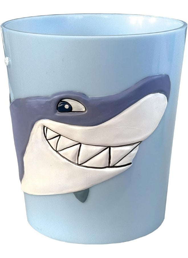 Lily's Home Lily’s Home 3D Great White Shark Tumbler for Kids, Fun Novelty Reusable Toddler and Kids Cup, Bathroom Rinse Cup, BPA-Free Plastic, Ideal for Kids 3-6, Unbreakable and Shutterproof.(1, Shark) 10 Ounce  - Image 1