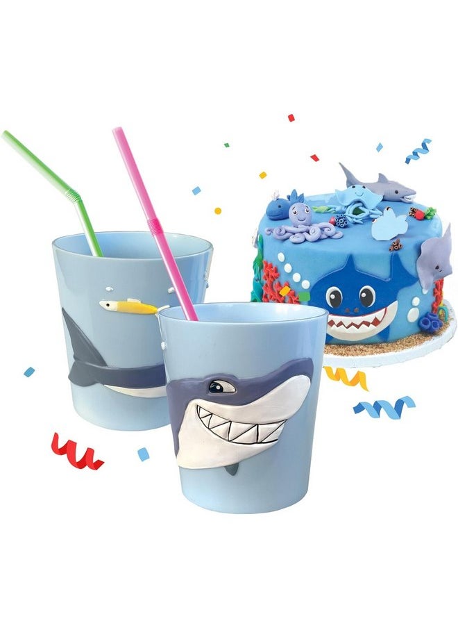 Lily's Home Lily’s Home 3D Great White Shark Tumbler for Kids, Fun Novelty Reusable Toddler and Kids Cup, Bathroom Rinse Cup, BPA-Free Plastic, Ideal for Kids 3-6, Unbreakable and Shutterproof.(1, Shark) 10 Ounce  - Image 3