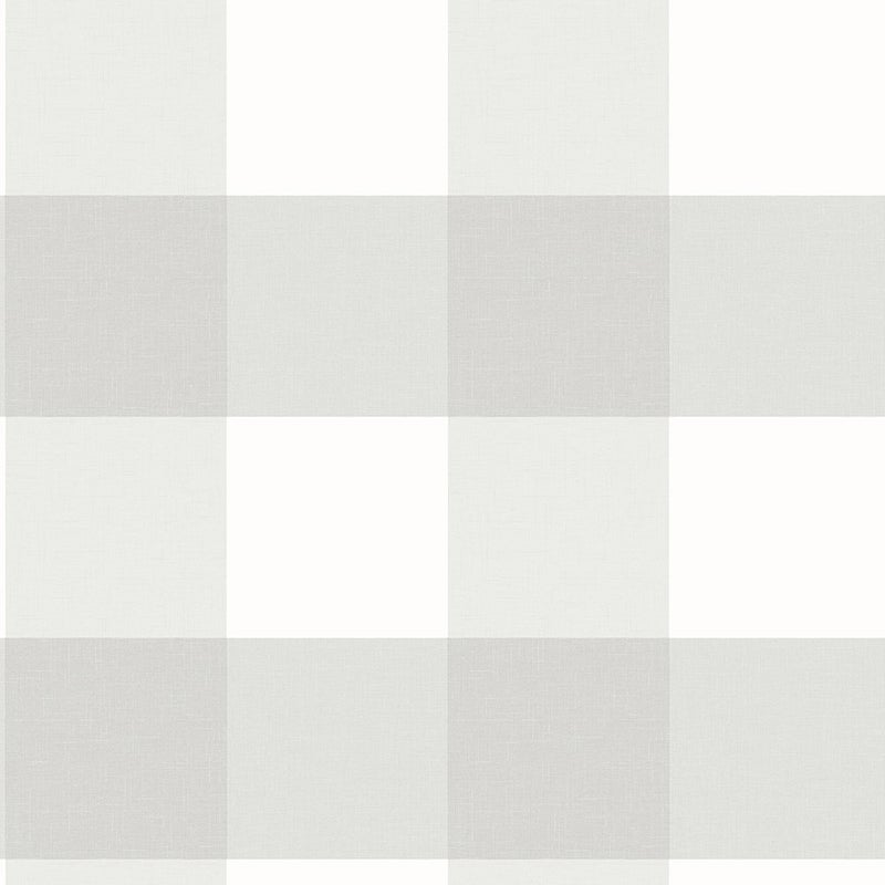 Chesapeake Grey Chesapeake 311512531 Amos Gingham Wallpaper Light Grey