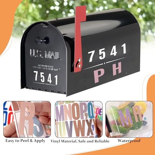 Metsyth Letter Stickers 30 Sheets 1500 PCS Large Alphabet Stickers 2 Inch Vinyl Self Adhesive Stick on Sticker for Water Bottles Cup Mailbox Number Address Craft Scrapbooking Bulletin Board Decor Multicolor - Image 4