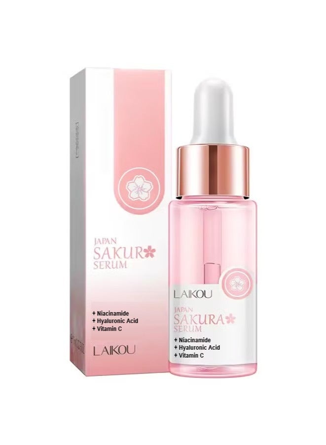 لايكو سيروم ساكورا الياباني للوجه لتجديد شباب البشرة ، علاج توحيد اللون وشد المسام ، مصل ترطيب مهدئ للبشرة ، 17 مل - Image 1