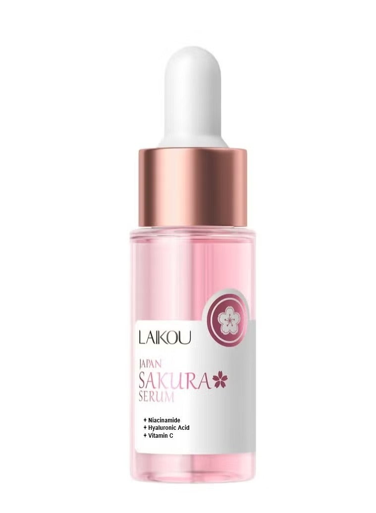 لايكو سيروم ساكورا الياباني للوجه لتجديد شباب البشرة ، علاج توحيد اللون وشد المسام ، مصل ترطيب مهدئ للبشرة ، 17 مل - Image 2