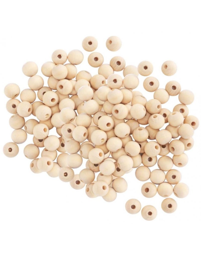 Alissa Natural Wooden Beads, Natural Round DIY Wooden Beads, Curtain Beads Rosary Beads for Family Friends Necklaces Necklaces(True color, 12mm-80pcs)  - Image 1