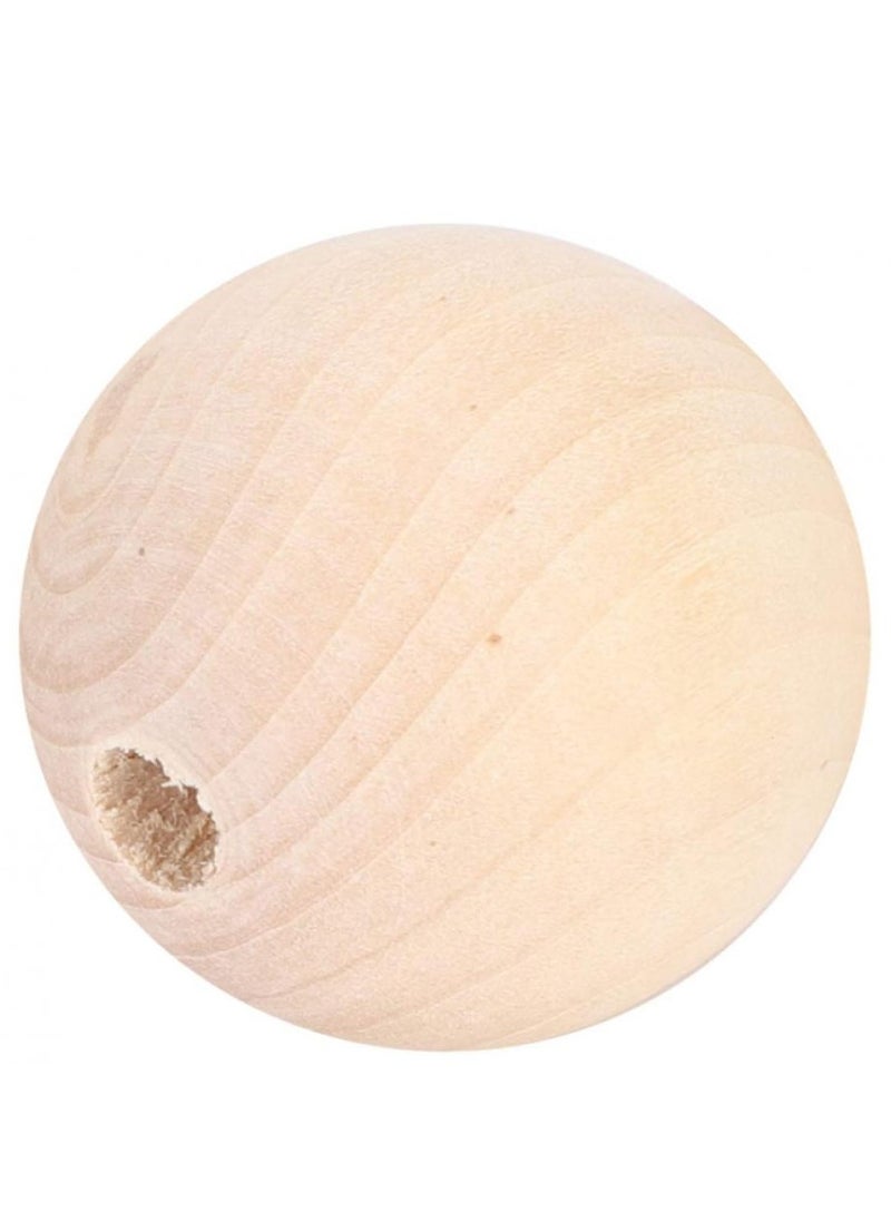 Alissa Natural Wooden Beads, Natural Round DIY Wooden Beads, Curtain Beads Rosary Beads for Family Friends Necklaces Necklaces(True color, 12mm-80pcs)  - Image 5