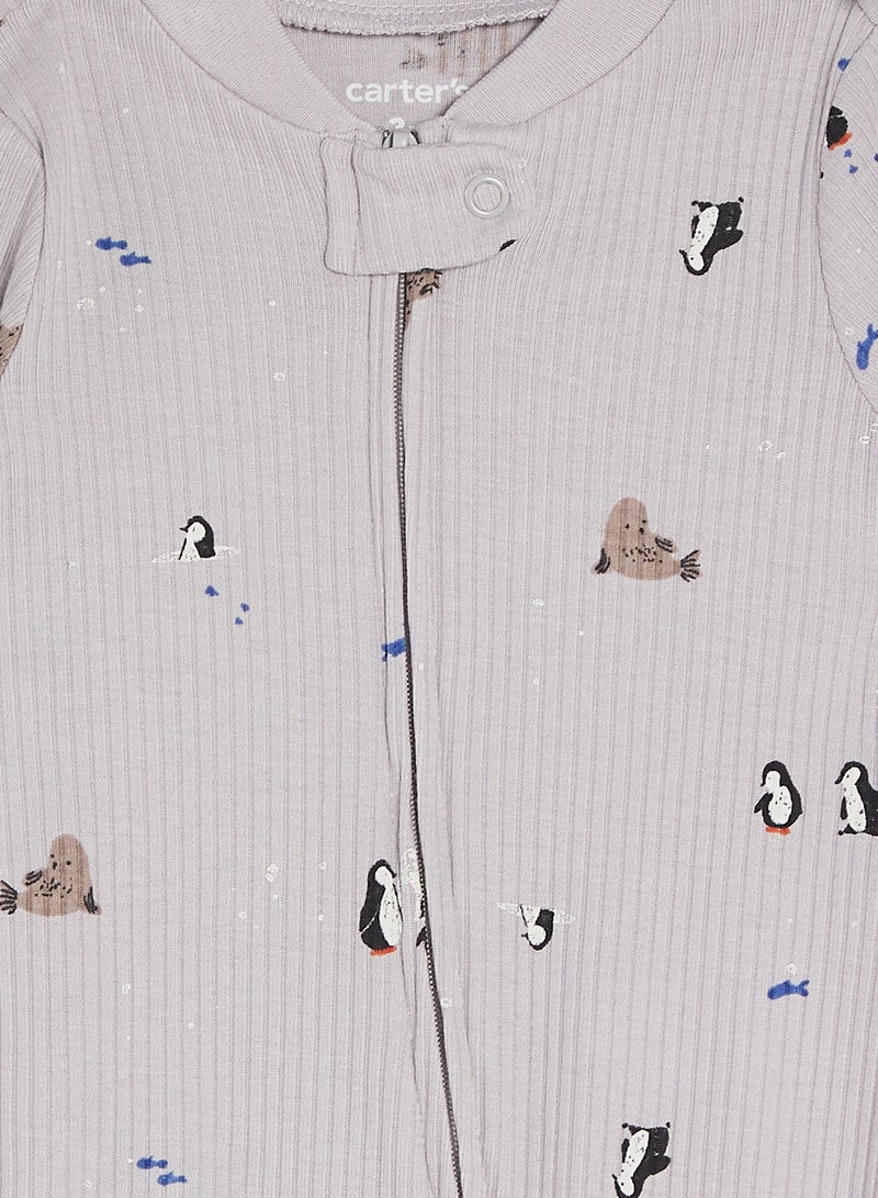 كارترز رومبر رضّع مطبوع بأقدام مغلقة - Image 3