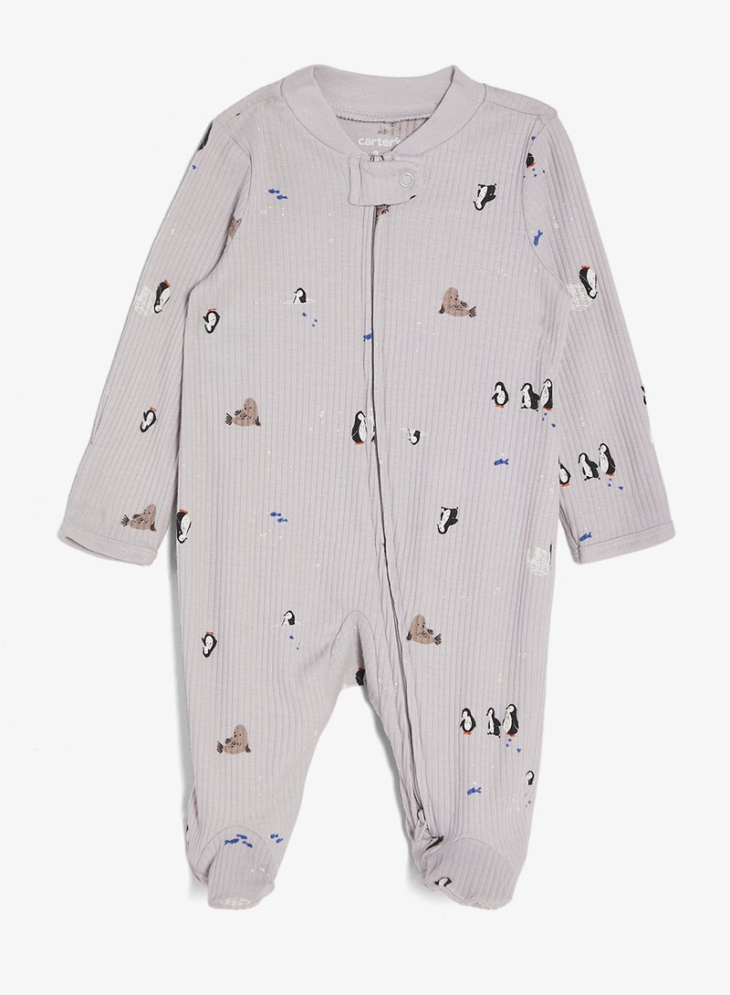 كارترز رومبر رضّع مطبوع بأقدام مغلقة - Image 1