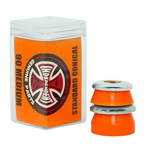 Independent Truck Co. Standard Conical Cushions Orange Skateboard Bushings - 2 Pair with Washers - 90a - Image 1