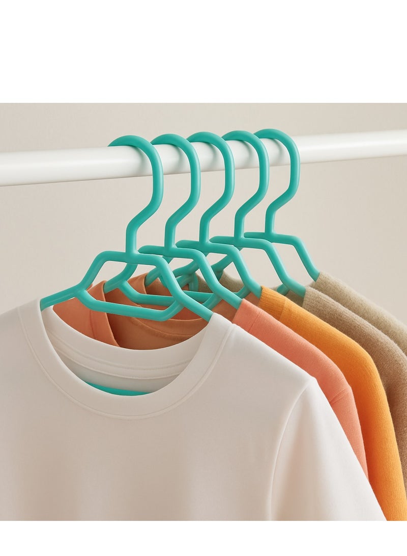 Multi-colored plastic hanger set - durable and lightweight design perfect for your closet - 680 - 6 pieces  - Image 1