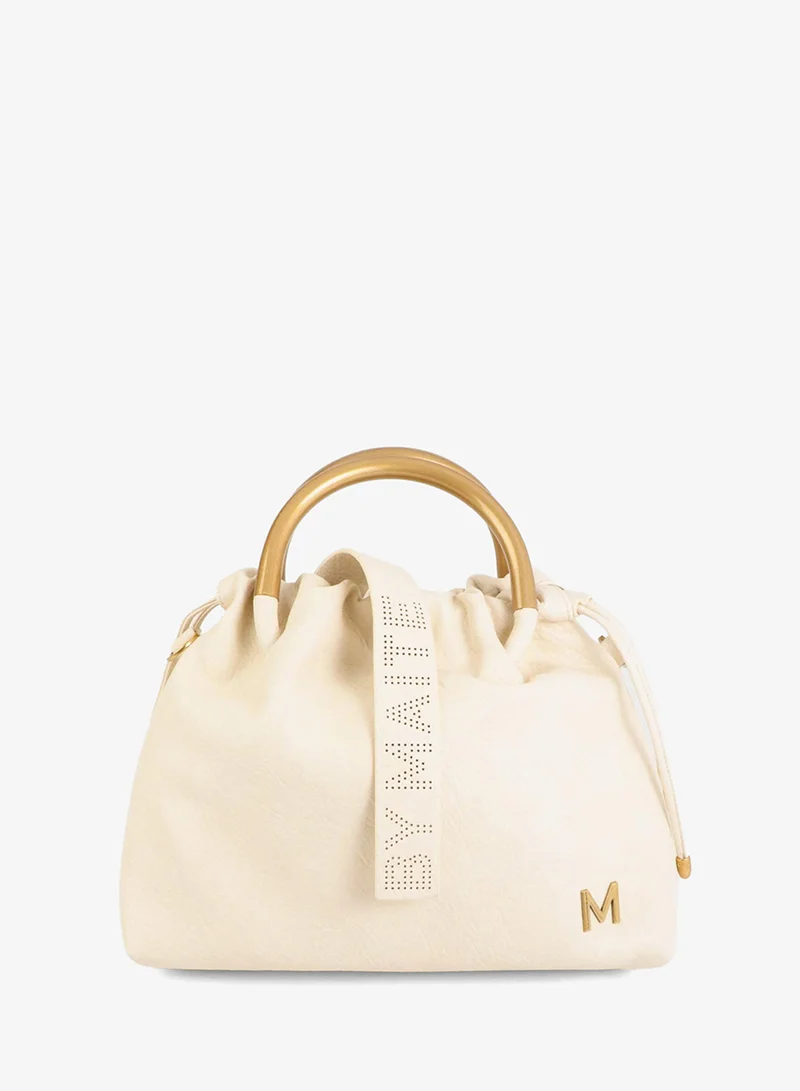 لولا كساديمونت Faux Leather Round Handle Bag