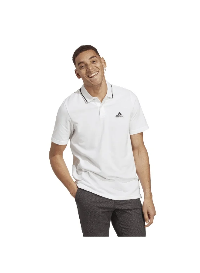 Adidas M Sl Pq Ps White Training Polo Shirts 2XS
