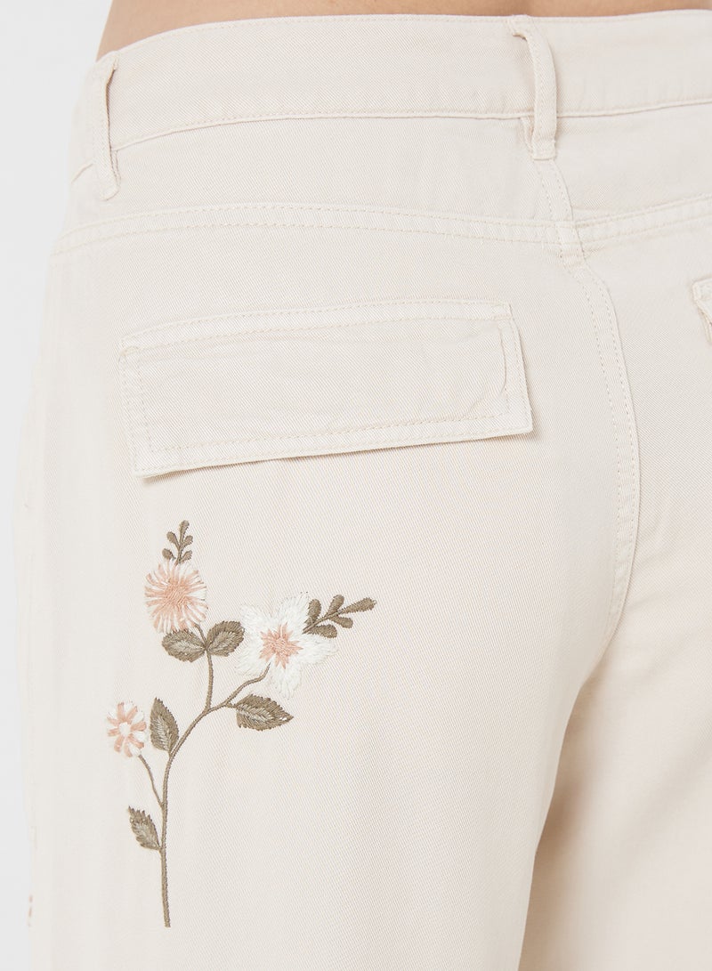 جس بنطلون بخصر مرتفع - Image 4