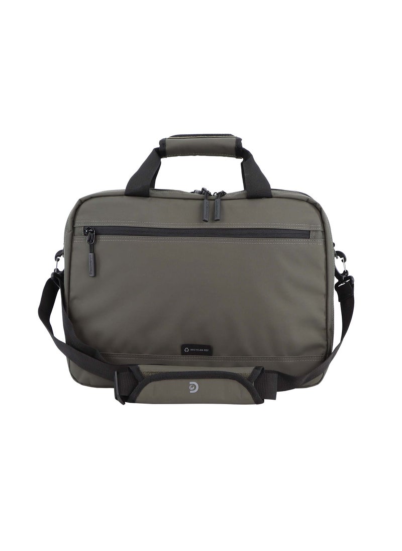 Discovery SHIELD RPET Polyester Briefcase Khaki, Durable Water Resistant Lightweight Laptop Bag, Messenger Bag For Office Business Travel College - pzsku/Z44154A1C9E88EFE75273Z/45/_/1721996713/e669e7db-11db-4bd9-b049-98035f70efdb