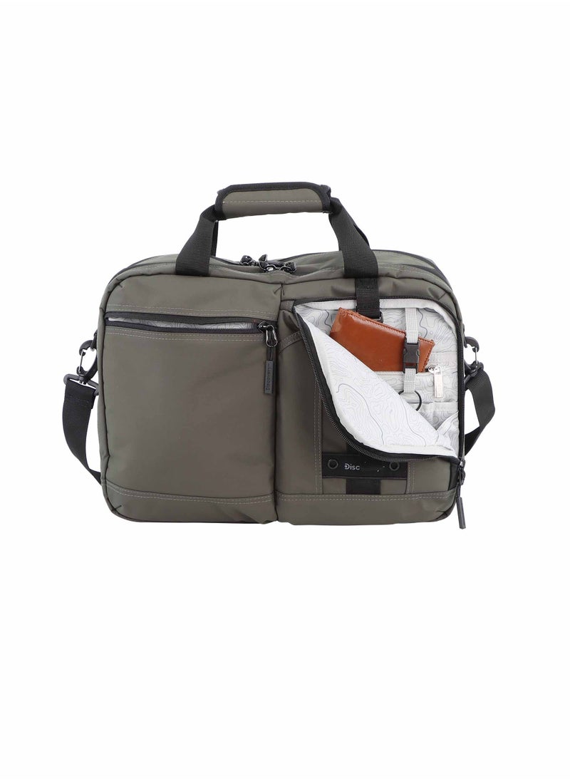 Discovery SHIELD RPET Polyester Briefcase Khaki, Durable Water Resistant Lightweight Laptop Bag, Messenger Bag For Office Business Travel College - pzsku/Z44154A1C9E88EFE75273Z/45/_/1721996723/04cc00e9-f4de-4587-9283-405e8b350552