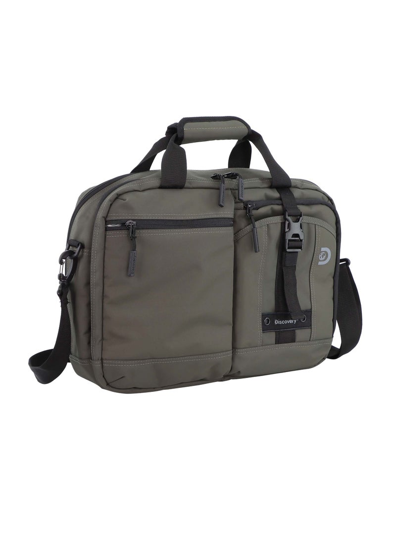 Discovery SHIELD RPET Polyester Briefcase Khaki, Durable Water Resistant Lightweight Laptop Bag, Messenger Bag For Office Business Travel College - pzsku/Z44154A1C9E88EFE75273Z/45/_/1721996723/64883d27-0fb3-4f7b-a01e-f5ace21a9534