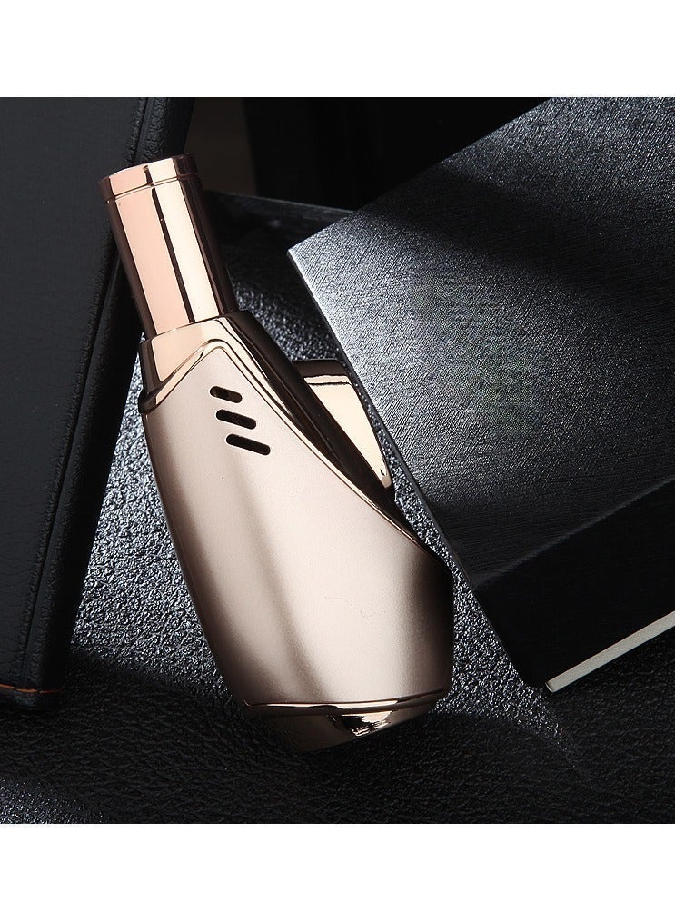 360-degree windproof torch lighter, cigar lighter, gas lighter, charcoal lighter, adjustable flame, refillable metal lighter (butane not included) - Image 4