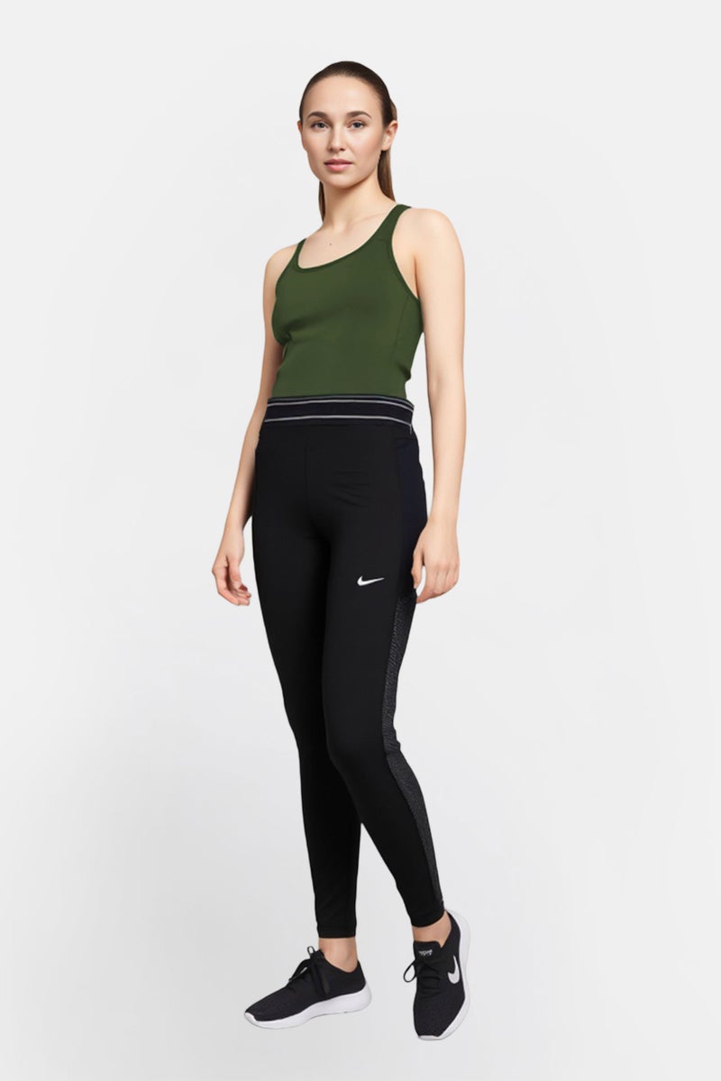 Nike  leggings جري ضيقة للنساء، سوداء - Image 1