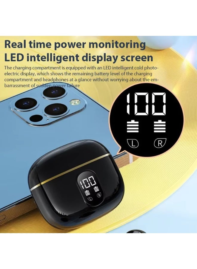 caijin Wireless Earbuds Bluetooth 5.4 Headphones, X87 Waterproof Stereo Earbuds with Mic, In-Ear Headphones with LED Battery Display for iPhone/Andriod Phone/Work/Sports, 40 Hours Playtime - Image 4