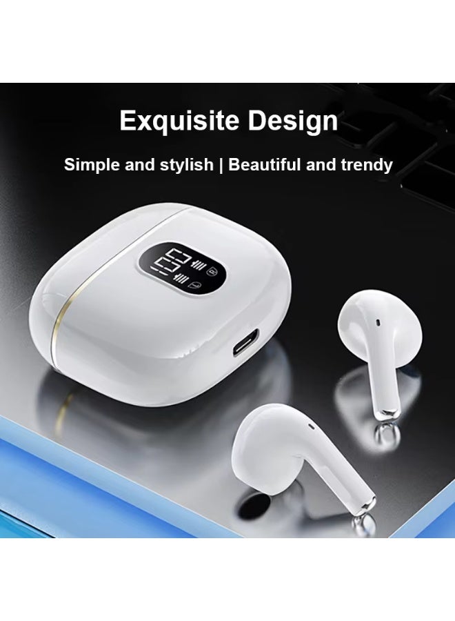 caijin Wireless Earbuds Bluetooth 5.4 Headphones, X87 Waterproof Stereo Earbuds with Mic, In-Ear Headphones with LED Battery Display for iPhone/Andriod Phone/Work/Sports, 40 Hours Playtime - Image 5
