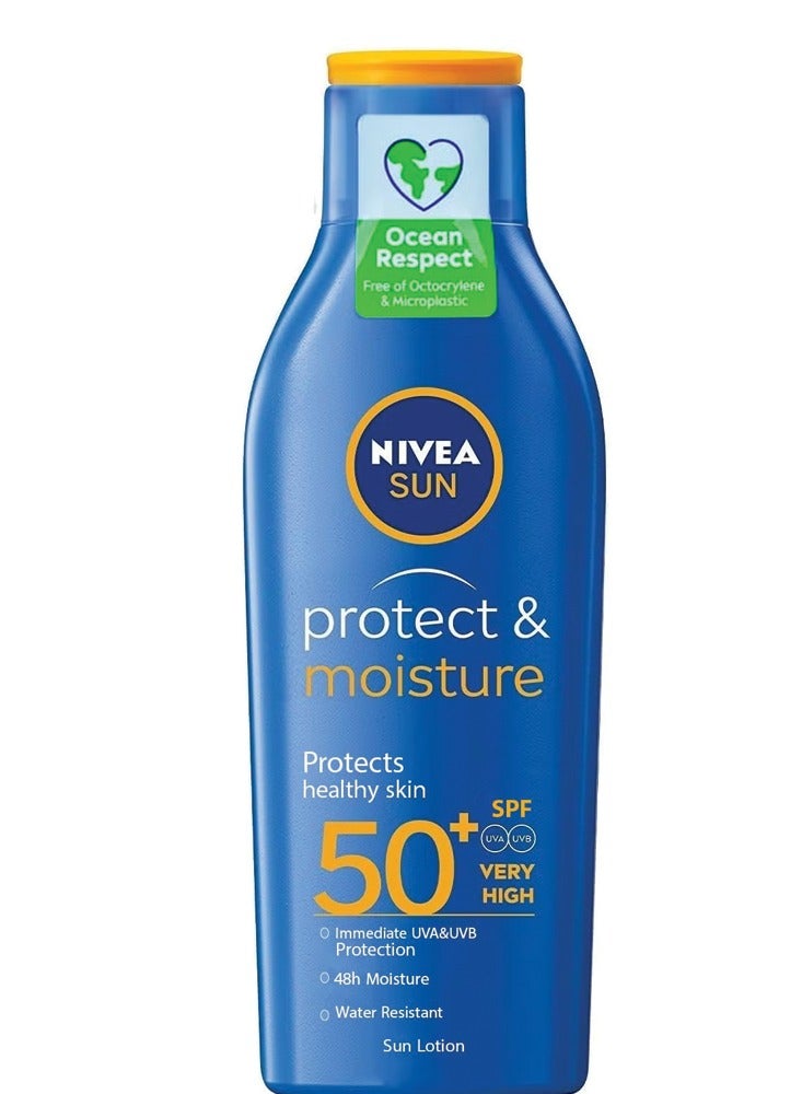 Nivea Protect and Moisture 50 SPF UVA UVB Very High 200ml