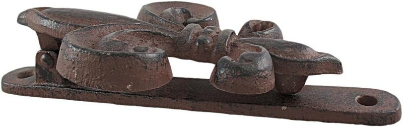 Upper Deck Rustic Cast Iron Fleur De Lis Door Knocker - Image 1