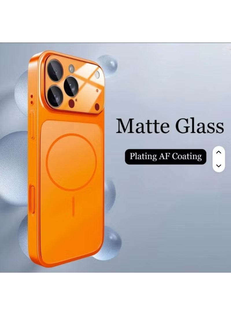 iPhone 16 Pro Max Magnetic Protective Case Modern Trend Design Shock Resistant Frame Anti Yellow MagSafe Supported Phone Cover - Image 2