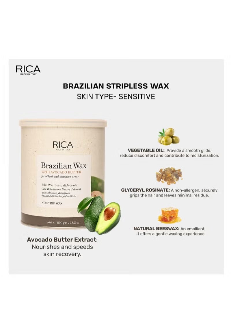 RICA Brazilian Wax & Lotion Combo(1 Rica Wax 800 Ml, 1 Rica After Wax Lotion For Women, 250 Ml, Pack Of 1) - Image 2