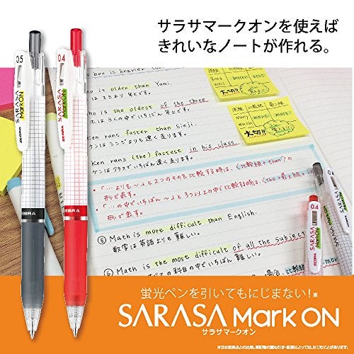 Zebra Pen ZEBRA B-JJ77-BK Sarasa Mark On Gel Ballpoint Pen, 0.5, Black, 10 Pens - Image 2