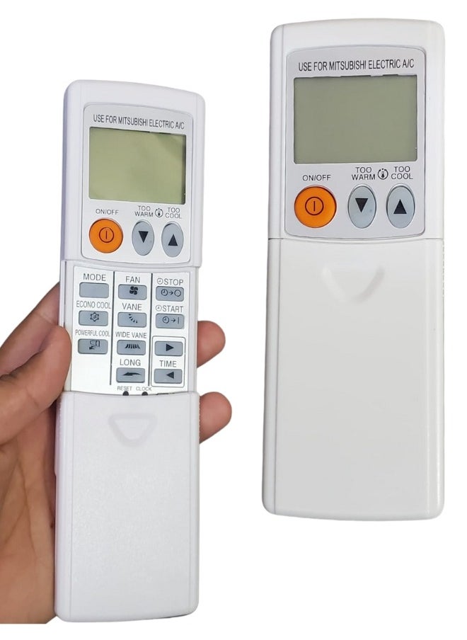 ELTRAZONE Universal Remote Control for Mitsubishi Air Conditioner | Compatible Replacement AC Remote for Most Models Including MSZ-A12NA, MSZ-GE09NA, MSZ-A15NA, MSZ-D30NA, MSZ-A24NA-1, KM07M, KM15E | Easy Setup | Energy-Saving Features | Durable & Reliable Control - Image 1