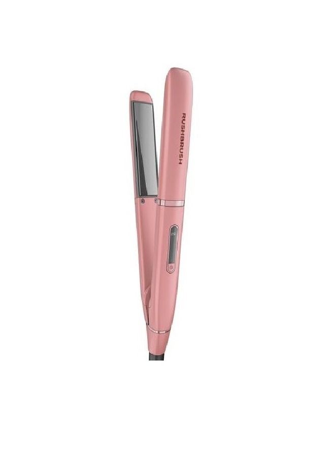 Rush Brush X1 Lite Straightener 230°C Ceramic Coated Plates 40 Watt RB-X1Lite-Rose Gold - Image 1