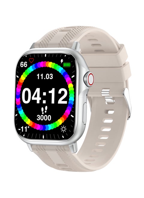 B05 smartwatch, AMOLED always displays Bluetooth call waterproof fitness watch, compatible with Android and iOS white