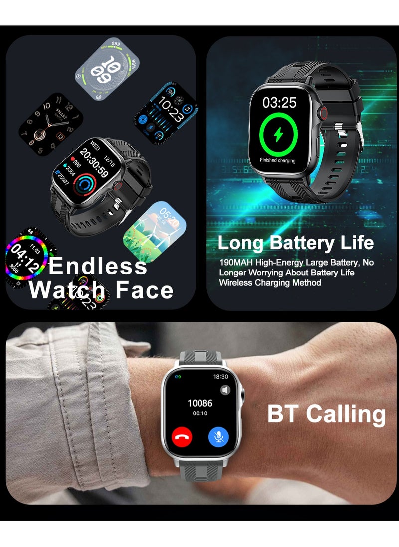 HW - B05 smartwatch, AMOLED always displays Bluetooth call waterproof fitness watch, compatible with Android and iOS white - Image 1