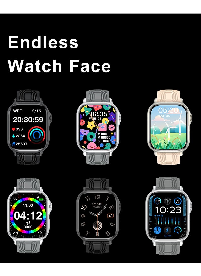 HW - B05 smartwatch, AMOLED always displays Bluetooth call waterproof fitness watch, compatible with Android and iOS white - Image 1