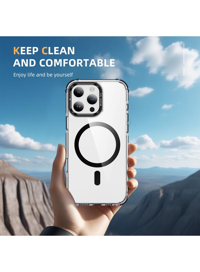 S-TOP Case For iPhone 16 Pro Rainbow Series Transparent MagSafe Lens Holder Phone Case - Image 2