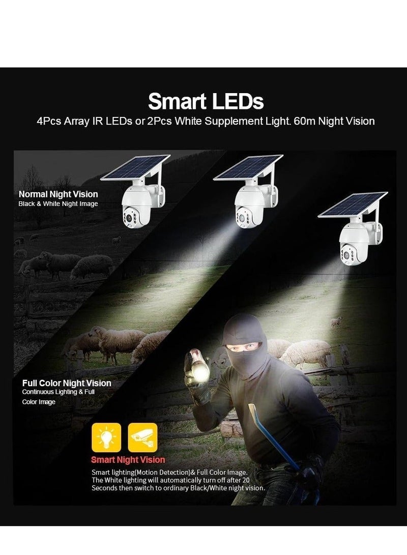 كروني كاميرا Rbx-S10 منخفضة الطاقة تعمل بالواي فاي تعمل بالطاقة الشمسية بدقة 1080 بكسل عالية الدقة تعمل بالطاقة الشمسية للمراقبة الخارجية وكاميرا CCTV مقاومة للماء للمنزل الذكي ونظام إنذار صوتي ثنائي الاتجاه ضد التسلل - Image 5