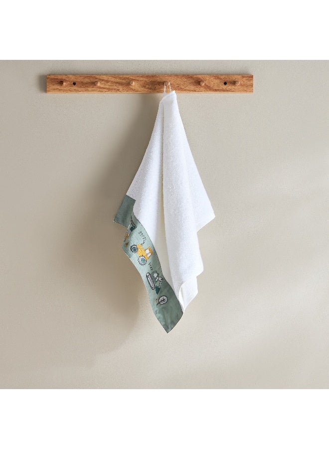 Home Box Grace Gearhead Beep Beep Turkish Cotton Kids Hand Towel 50 x 80 cm - Image 1