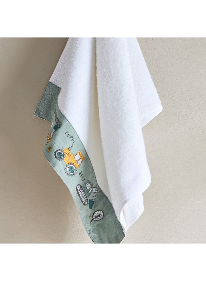 Home Box Grace Gearhead Beep Beep Turkish Cotton Kids Hand Towel 50 x 80 cm - Image 3