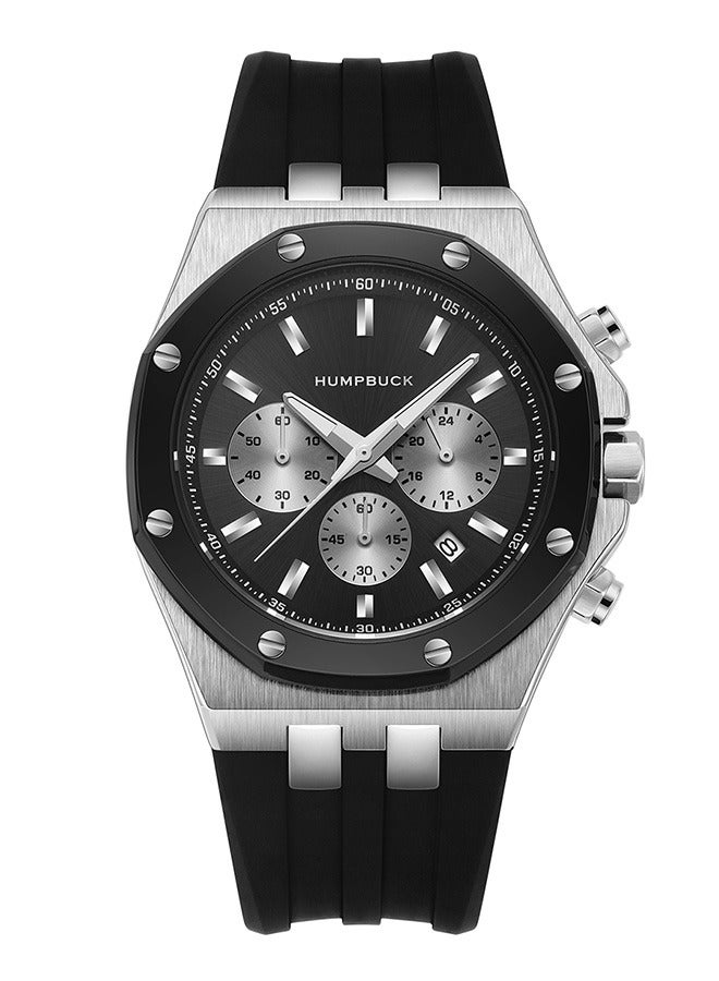 HUMPBUCK Top-Rated Waterproof Sports Wristwatch for Men with Silicone Strap Stopwatch and Luminous Hands Watch - Image 2