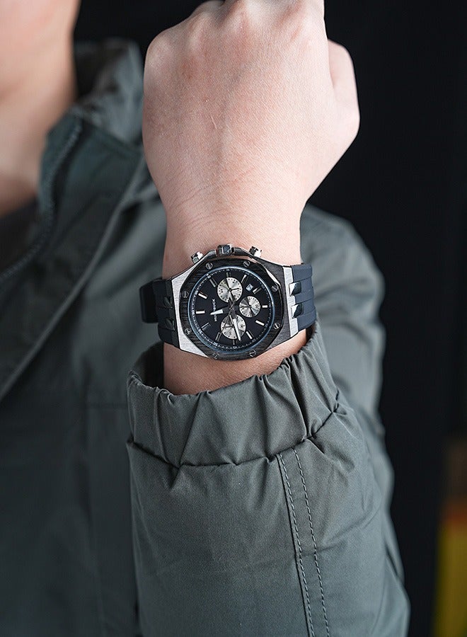 HUMPBUCK Top-Rated Waterproof Sports Wristwatch for Men with Silicone Strap Stopwatch and Luminous Hands Watch - Image 5